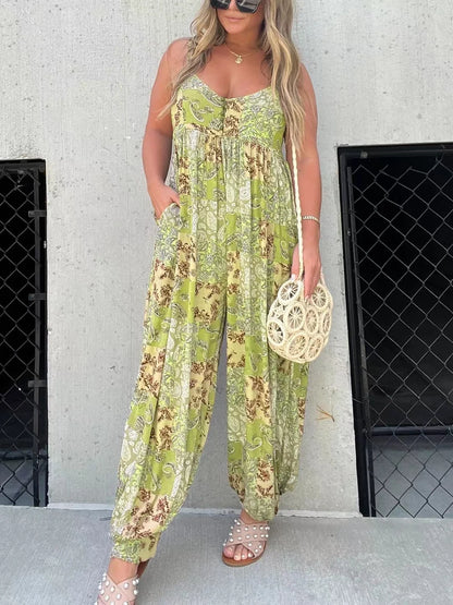 Boho Balloon Pant Jumpsuit