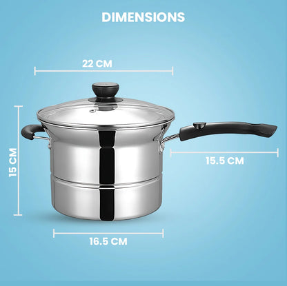 Multipurpose Stainless Steel Saucepan